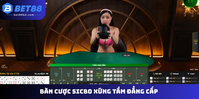 Bàn cược Sicbo xứng tầm đẳng cấp